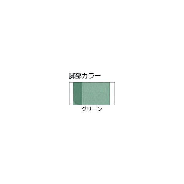 【個人宅配送不可】トラスコ TRUSCO AEM-1800YURB 直送 代引不可 ＡＥＭ型高さ調節作業台 １８００Ｘ７５０ＸＨ９５０ー１２５０ 全高 上棚付 グリーン色 AEM180_3
