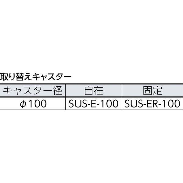 【個人宅配送不可】トラスコ TRUSCO AS-3B-100NU-S 直送 代引不可 オールステンレス台車 コーナーＣ付 ８００Ｘ４５０ ＮＵ ストッパー付 AS3_1