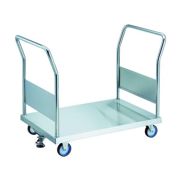 【人間宅送りとどける不可】トラスコ TRUSCO AS-3W-100NU-S 直送 代引不可 ステンレス鋼手押し車 オールステン両袖手押し車 ８００Ｘ４５０ φ１００ＮＵ ストッパー付 AS3W