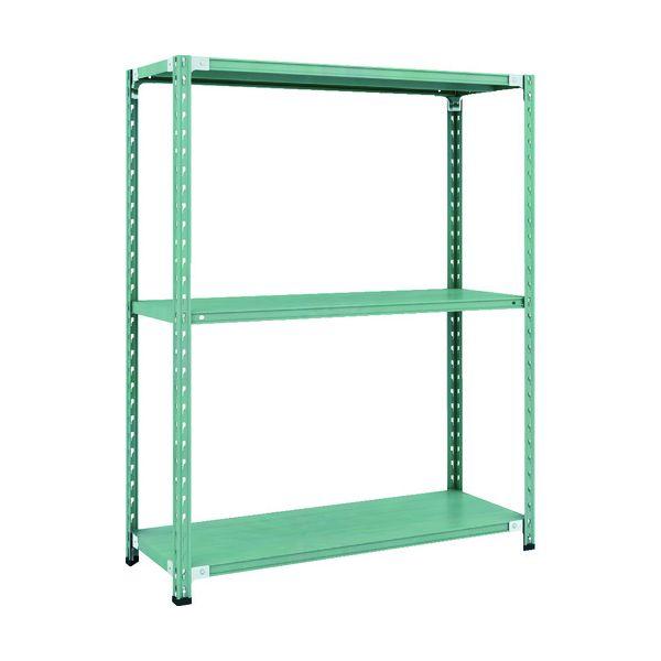 【個人宅配送不可】トラスコ TRUSCO CB-5443-GN 直送 代引不可 CB型セミボルトレス軽量棚 1200X450XH1500 3段 グリーン CB5