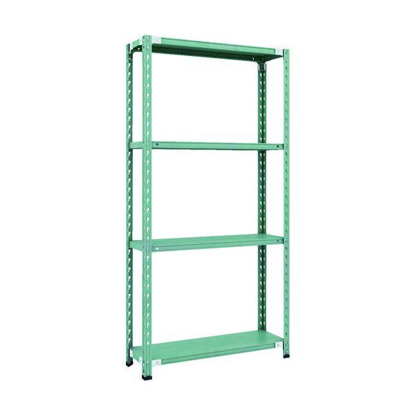 【個人宅配送不可】トラスコ TRUSCO CB-6334-GN 直送 代引不可 CB型セミボルトレス軽量棚 900X300XH1800 4段 グリーン CB63 9,243円