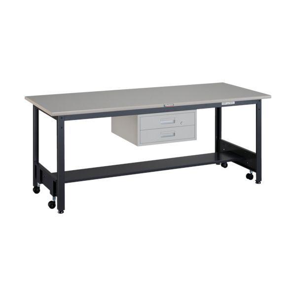 【個人宅配送不可】トラスコ TRUSCO CFWS-1875F2 直送 代引不可 ＣＦＷＳ型作業台 １８００Ｘ７５０ＸＨ７４０ ２段引出付 ダークグレー色 CFWS1875F2