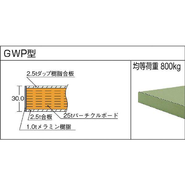 【個人宅配送不可】トラスコ TRUSCO GWP-1875E2 直送 代引不可 ビニールマット張りGWP型作業台 1800X750 GWP1875E2_1