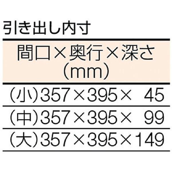 【個人宅配送不可】トラスコ TRUSCO GWR-1890UDC111 直送 代引不可 GWR型作業台 1800X900XH740 3段キャビネット付 GWR1_2