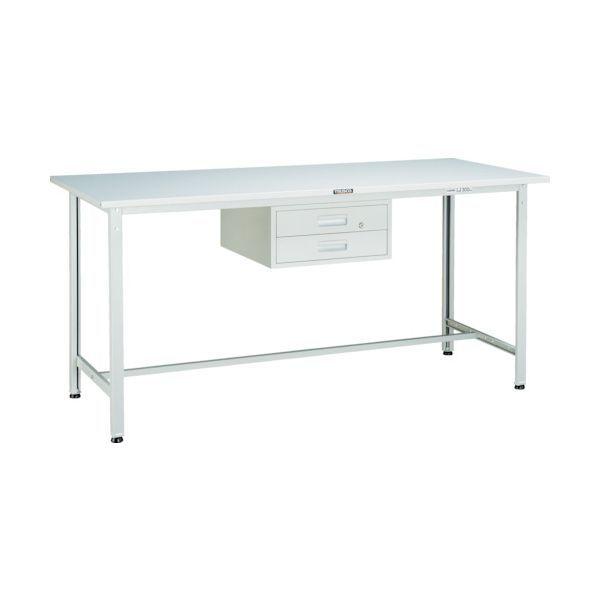 【個人宅配送不可】トラスコ TRUSCO HRAE-1800F2 W 直送 代引不可 ＨＲＡＥ型作業台 １８００Ｘ７５０ＸＨ９００ ２段引出付 ホワイト色 HRAE1