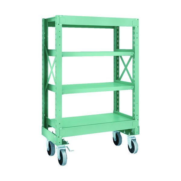 【個人宅配送不可】トラスコ TRUSCO R3-4354-U150 直送 代引不可 R3型ボルト式中量棚W900XD500XH1400 4段 Φ150 ウレタン 39,348円