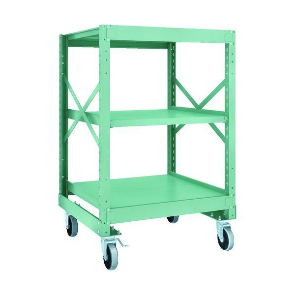 【個人宅配送不可】トラスコ TRUSCO R3-4393-U150 直送 代引不可 R3型ボルト式中量棚W900XD900XH1400 3段 Φ150 ウレタン