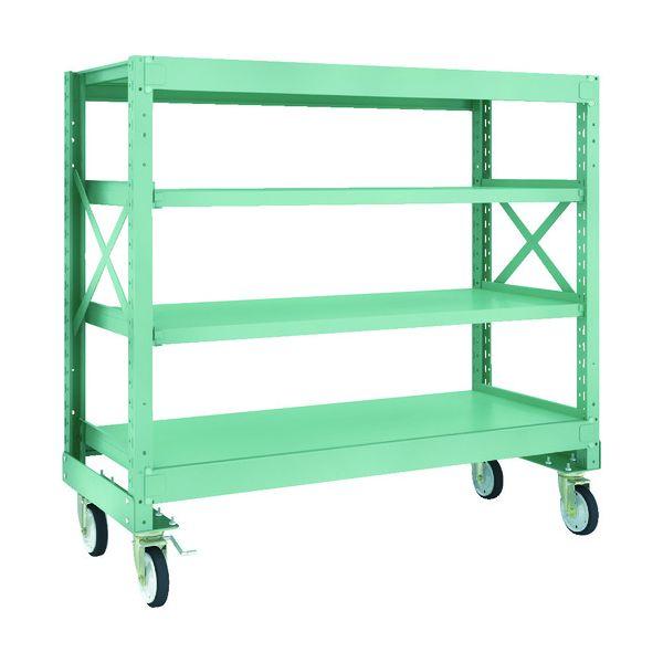 【個人宅配送不可】トラスコ TRUSCO R3-4564-G150 直送 代引不可 R3型ボルト式中量棚W1500XD600XH1400 4段 Φ150 ゴムキ
