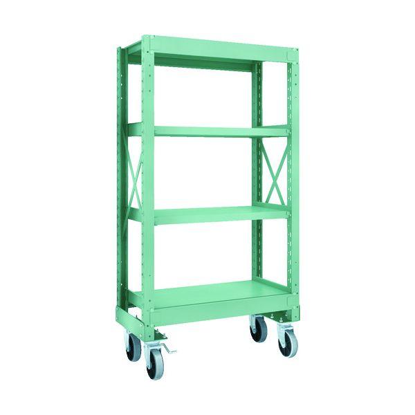 【個人宅配送不可】トラスコ TRUSCO R3-5354-U150 直送 代引不可 R3型ボルト式中量棚W900XD500XH1700 4段 Φ150 ウレタン
