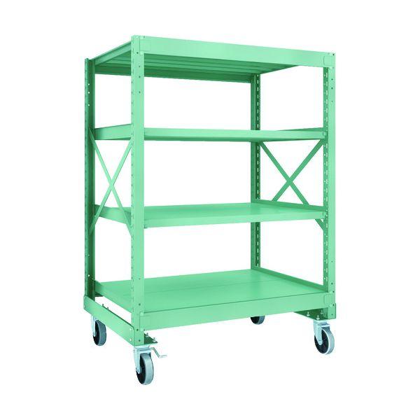 【個人宅配送不可】トラスコ TRUSCO R3-5494-U150 直送 代引不可 R3型ボルト式中量棚W1200XD900XH1700 4段 Φ150 ウレタ