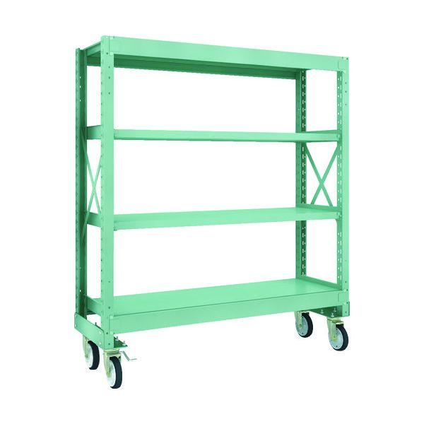 【個人宅配送不可】トラスコ TRUSCO R3-5554-G150 直送 代引不可 R3型ボルト式中量棚W1500XD500XH1700 4段 Φ150 ゴムキ
