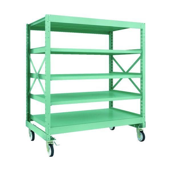 【個人宅配送不可】トラスコ TRUSCO R3-5595-G150 直送 代引不可 R3型ボルト式中量棚W1500XD900XH1700 5段 Φ150 ゴムキ