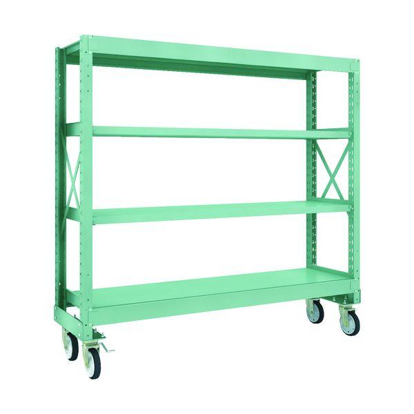 【個人宅配送不可】トラスコ TRUSCO R3-5654-G150 直送 代引不可 R3型ボルト式中量棚W1800XD500XH1700 4段 Φ150 ゴムキ