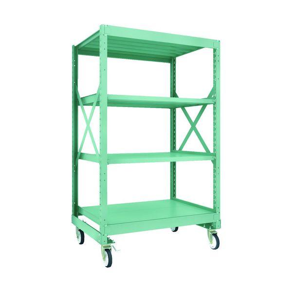 【個人宅配送不可】トラスコ TRUSCO R3-6494-G150 直送 代引不可 R3型ボルト式中量棚W1200XD900XH2000 4段 Φ150 ゴムキ