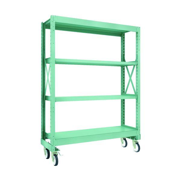 【個人宅配送不可】トラスコ TRUSCO R3-6554-G150 直送 代引不可 R3型ボルト式中量棚W1500XD500XH2000 4段 Φ150 ゴムキ