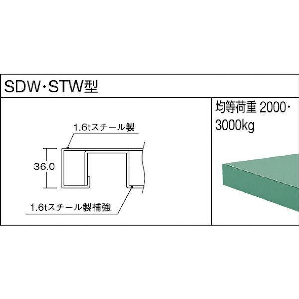 【個人宅配送不可】トラスコ TRUSCO SDW-1800 直送 代引不可 SDW型作業台 1800X750XH740 SDW1800_2