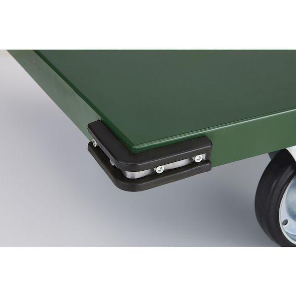 【個人宅配送不可】トラスコ TRUSCO SH1NU-GN 直送 代引不可 鋼鉄製運搬車 1200X750 Φ200ウレタン車 緑 SH1NUGN_2
