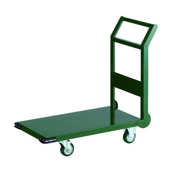 【個人宅配送不可】トラスコ TRUSCO SH3NU-GN 直送 代引不可 鋼鉄製運搬車 800X450 Φ100ウレタン車 緑 SH3NUGN