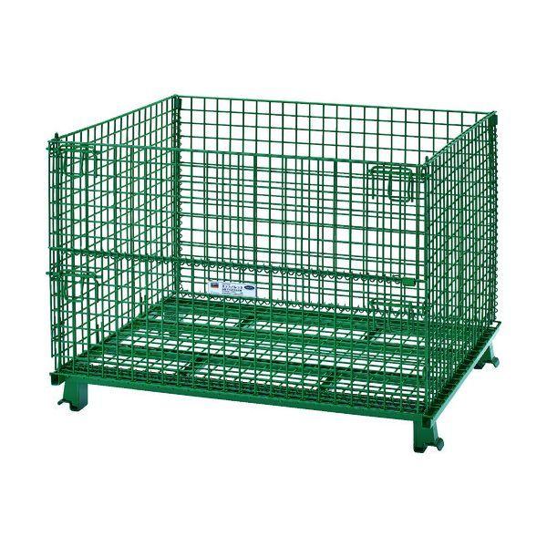 【個人宅配送不可】トラスコ TRUSCO T1012AGR 直送 代引不可 ネットパレット 1200X1000X890 粉体塗装 緑