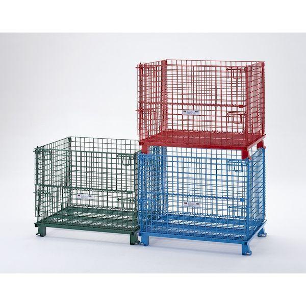 【個人宅配送不可】トラスコ TRUSCO T1012AGR 直送 代引不可 ネットパレット 1200X1000X890 粉体塗装 緑_2