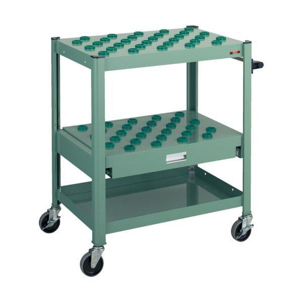 【個人宅配送不可】トラスコ TRUSCO TCW-T302CA GN 直送 代引不可 TCW型ツーリングワゴン ＃30X57個 スライド棚型 緑 TCWT302