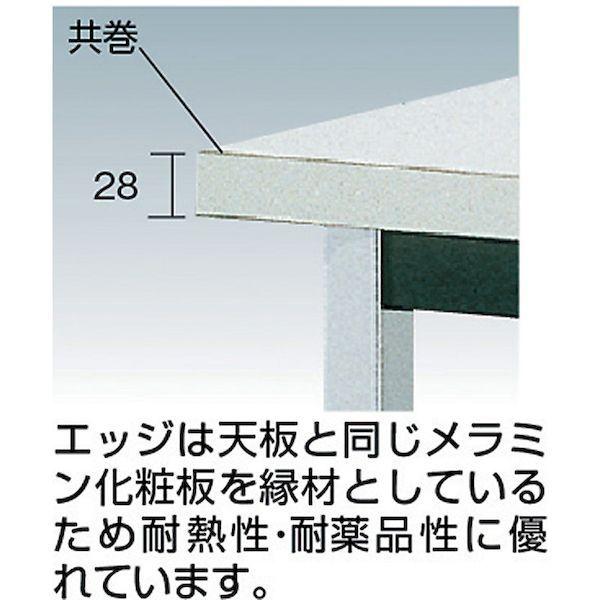 【個人宅配送不可】トラスコ TRUSCO TD1260-W 直送 代引不可 会議用テーブル 1200X600XH700 角脚 下棚無し ホワイト TD1260W_2