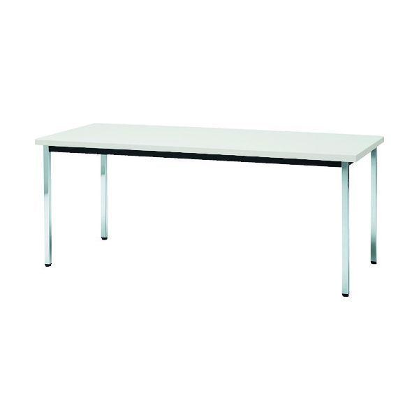 【個人宅配送不可】トラスコ TRUSCO TD1590-W 直送 代引不可 会議用テーブル 1500X900XH700 角脚 下棚無し ホワイト TD1590W