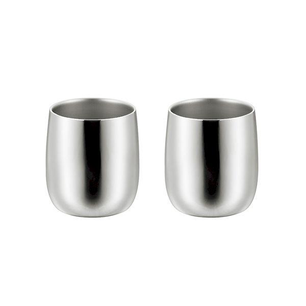 よこやま EJA-900 燕熟の技 ステンレス2重ロックカップ 250ml 2P EJA900
