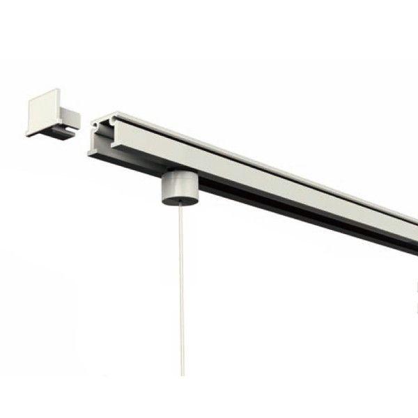 福井金属工芸 4947189002677 3531−W C型オールホワイトレールセット 600mm 1セット