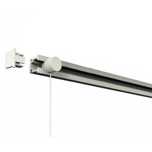 福井金属工芸 4947189002707 3534−W C型オールホワイトレールセット 2000mm 1セット