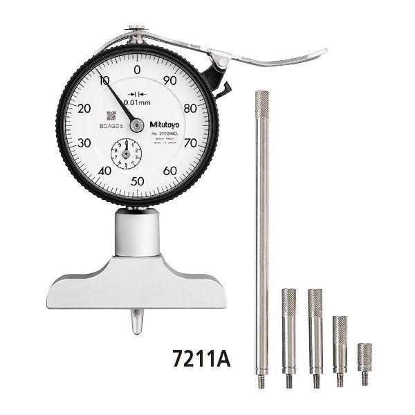 ミツトヨ Mitutoyo 7211A DDG60-200/2902AB ダイヤルデプスゲージ 7211ADDG60200/2902ABの通販は