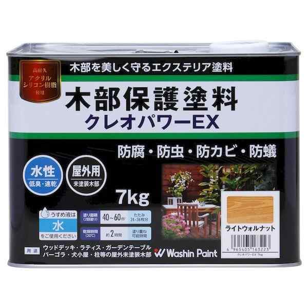 和信ペイント 4965405163223 ＃801224 クレオパワーEX ライトウォルナット 7kgの通販は 6,794円