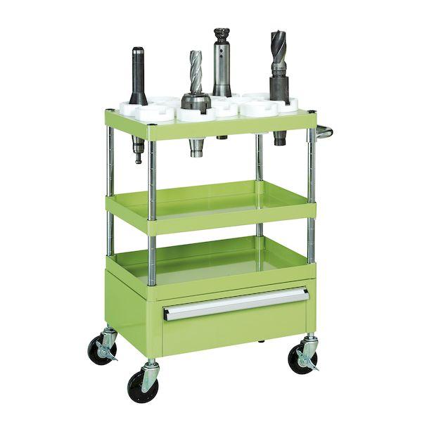 サカエ SAKAE CSP-12113YSE 直送 代引不可 CSパールワゴン 中量タイプ／サイレントエラストマー車／H1080／3段／直進安定金具付 CSP12113YSE 個人宅配送不可サカエ SAKAE CSP-12113YI 直送 代引不可・他メーカー同梱