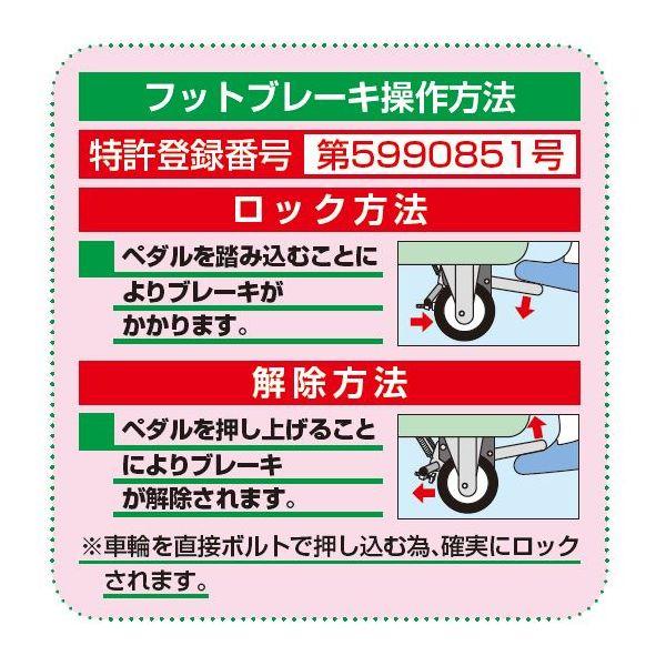 【個人宅配送不可】サカエ SAKAE CSP-31RBRA 直送 代引不可 ツーリングワゴン パールワゴンタイプ フットブレーキ付 CSP31RBRA_1