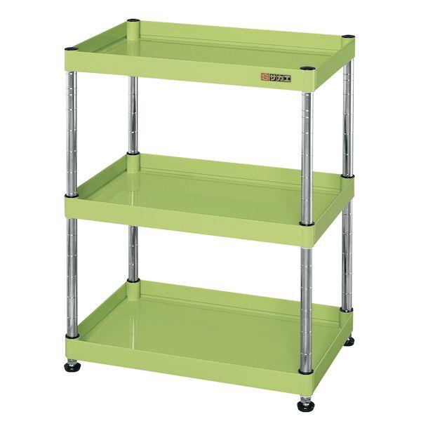 【個人宅配送不可】サカエ SAKAE CSPN-6073 直送 代引不可 CSパールワゴン 固定タイプ/H770/3段 CSPN6073