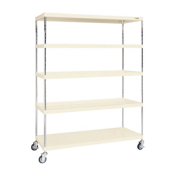 【個人宅配送不可】サカエ SAKAE CSPRA-2225URI 直送 代引不可 ニューCSパールキャスターラック 間口1500／ゴム車／直進安定金具無 CSPRA2225URI