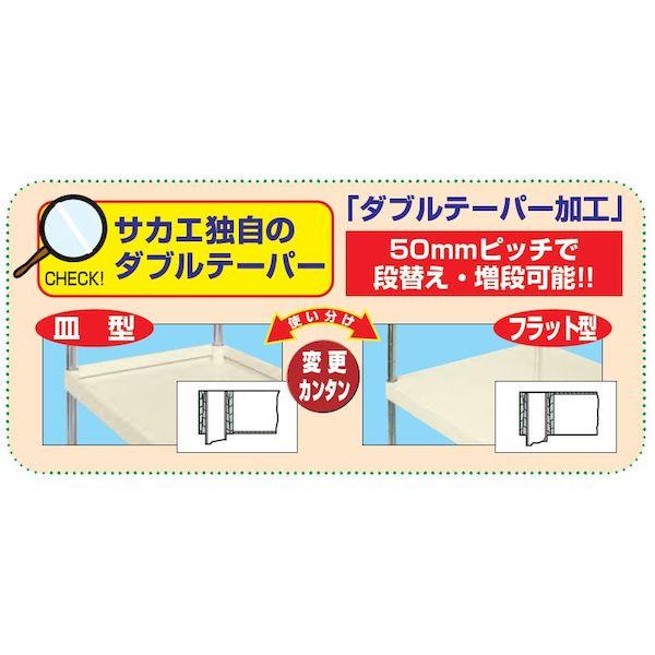 【個人宅配送不可】サカエ SAKAE CSPRA-2325URI 直送 代引不可 ニューCSパールキャスターラック 間口1800／ゴム車／直進安定金具無 CSPRA2325URI_1