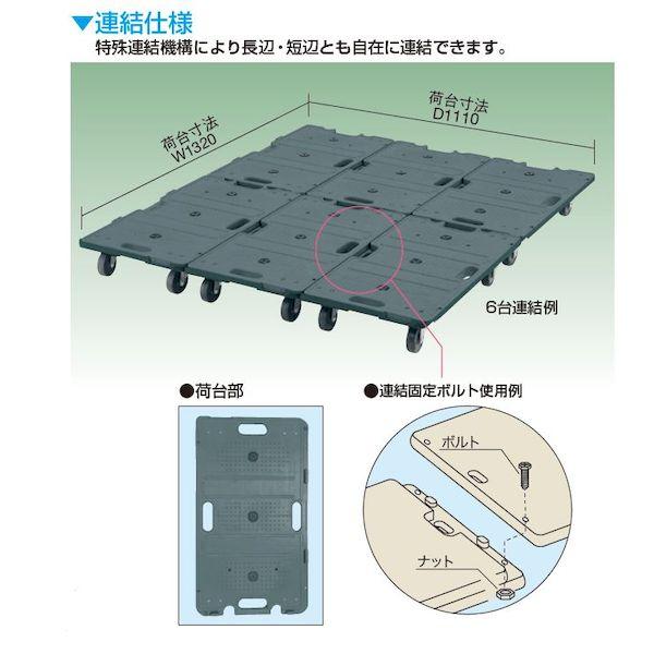 【個人宅配送不可】【個数：1個】サカエ SAKAE SCR-700SG 直送 代引不可 サカエ連結キャリー SCR700SG_2