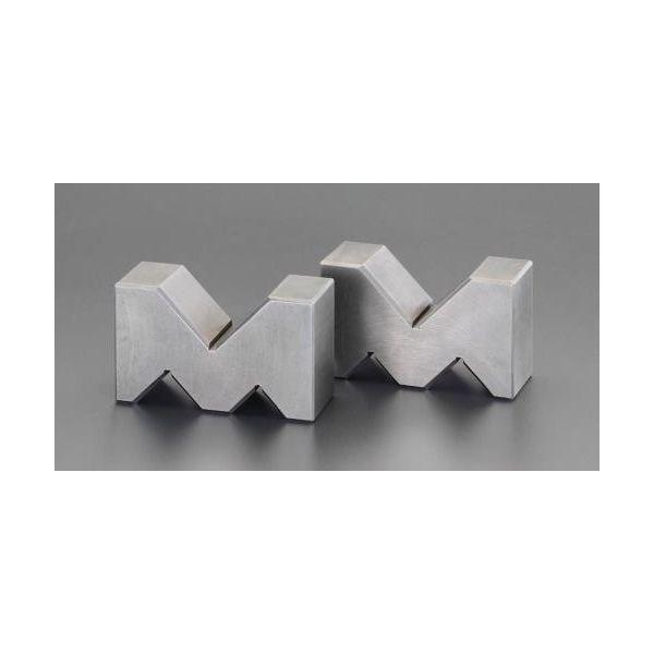 【個人宅配送不可】直送 代引不可 エスコ EA719DD-2  75x38x25mmA型Vブロック機械仕上 EA719DD2【キャンセル不可】