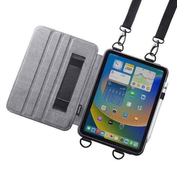 サンワサプライ PDA-IPAD1912BK iPad10．9インチ用スタンド機能付きショルダーベルトケース PDAIPAD1912BK
