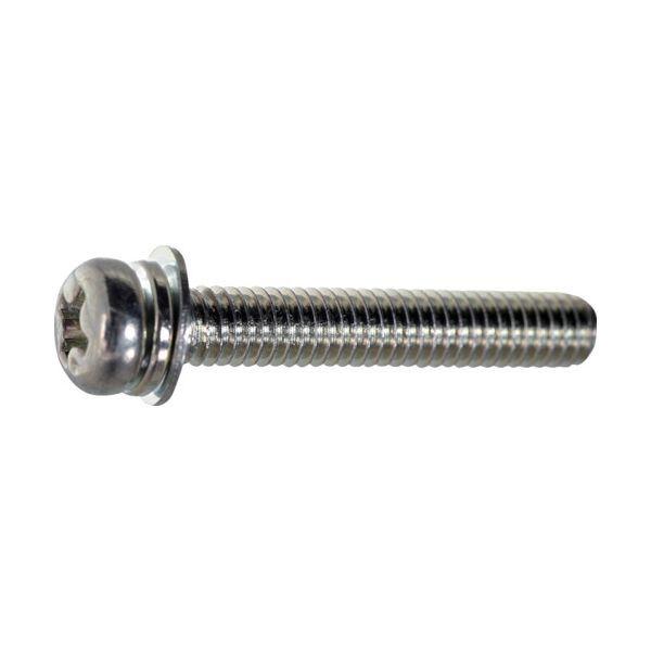 ＴＲＵＳＣＯ S013-0203 ナベ頭組込ねじ 三価白P＝4 M2×3 4300本入 ヘキサゴンパック S0130203