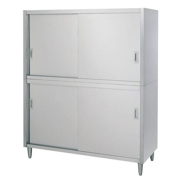 【個人宅配送不可】シンコー C-6060 直送 代引不可 ステンレス戸棚 二段式 C6060