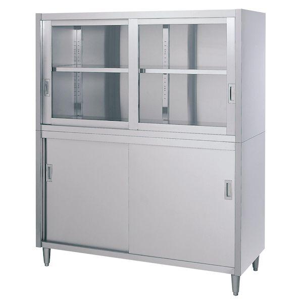 【個人宅配送不可】シンコー CG-9075 直送 代引不可 ステンレス戸棚 二段式 CG9075