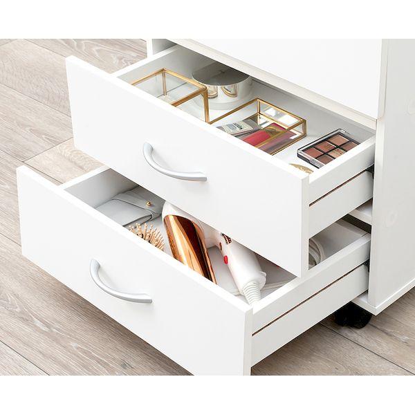 RUD-1830-WH 直送 代引不可 コスメワゴン RUD1830WH