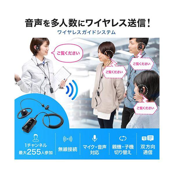 MM-WGS4 直送 代引不可 サンワサプライ ワイヤレスガイドシステム MMWGS4_1