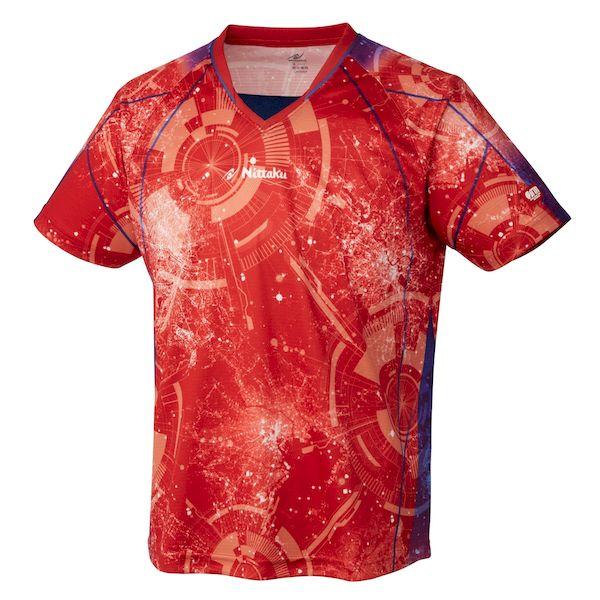 ニッタク Nittaku 4975984299749 NW−2209 ブライトシティ シャツ レッド サイズ：2XO