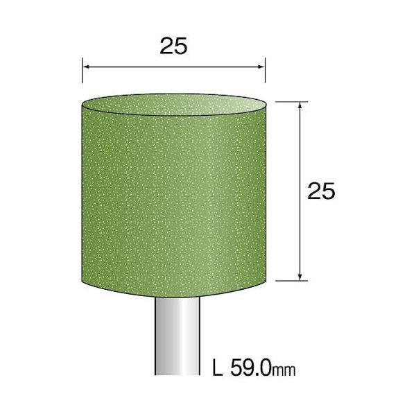 ミニモ DB4331 ミニモ 研磨用ゴム砥石 GC ミディアム＃120 φ25 5本入の通販は 4,724円