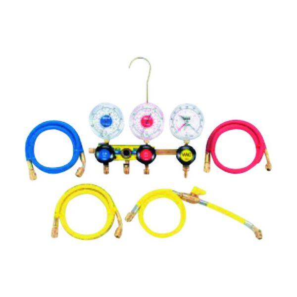 イチネンTASCO R22、R12、R502サイトグラス付ゲージマニホールド TA120AH タスコ TASCO TA120TH-2 サイトグラス付ゲージマニホールド