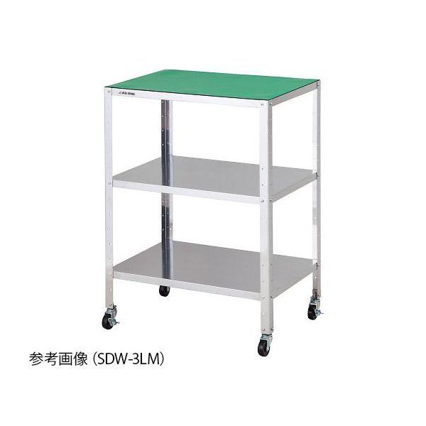 SDW-3LM 直送 代引不可 ステンレス製導電ワゴン 組立式 導電マット付 610×410×809mm SDW3LM