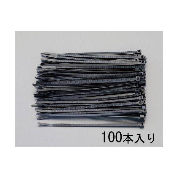 エスコ EA475AJ-38 4．8ｘ383mm 耐候性結束バンド 【100本入】 EA475AJ38【キャンセル不可】